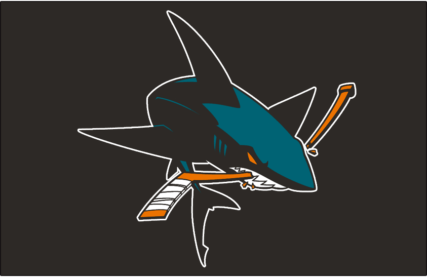 San Jose Sharks 2008-2017 Jersey Logo iron on transfers for fabric